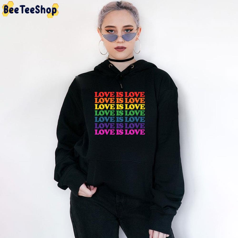 Love Is Love Rainbow Pride Month Unisex T-Shirt Love Is Love Rainbow Pride Month Unisex T-Shirt