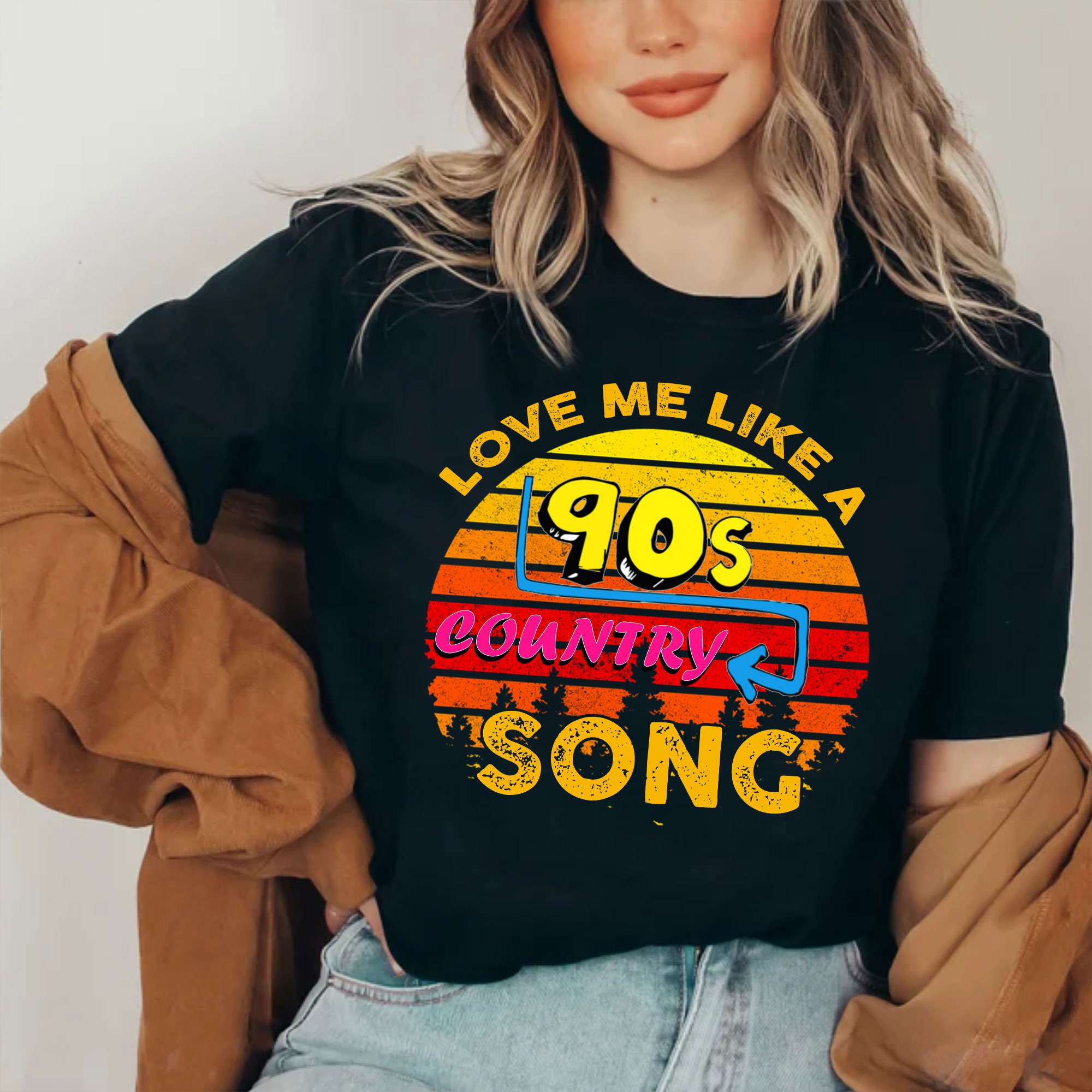 Love Me Like A 90s Country Song Unisex T-Shirt Love Me Like A 90s Country Song Unisex T-Shirt