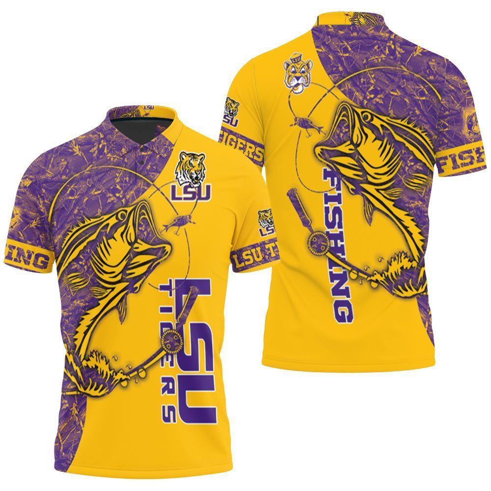 Lsu Tigers Ncaa For Tigers Fan Fishing Lover 3d Polo Shirt Jersey All Over Print Shirt 3d T-shirt Lsu Tigers Ncaa For Tigers Fan Fishing Lover 3d Polo Shirt Jersey All Over Print Shirt 3d T-shirt