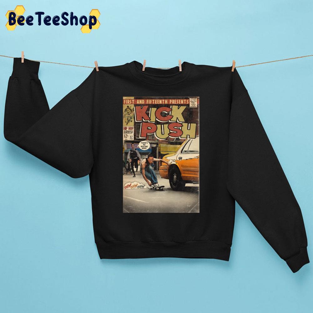 Lupe Fiasco Kick Push Comic Book Parody Unisex Sweatshirt Lupe Fiasco Kick Push Comic Book Parody Unisex Sweatshirt