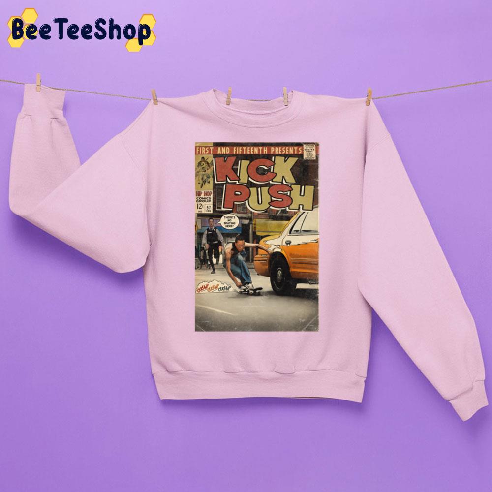 Lupe Fiasco Kick Push Comic Book Parody Unisex Sweatshirt Lupe Fiasco Kick Push Comic Book Parody Unisex Sweatshirt