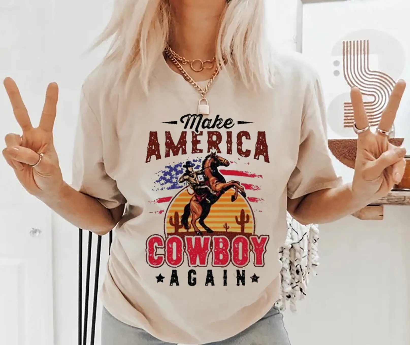 Make America Cowboy Again Unisex T-Shirt Make America Cowboy Again Unisex T-Shirt