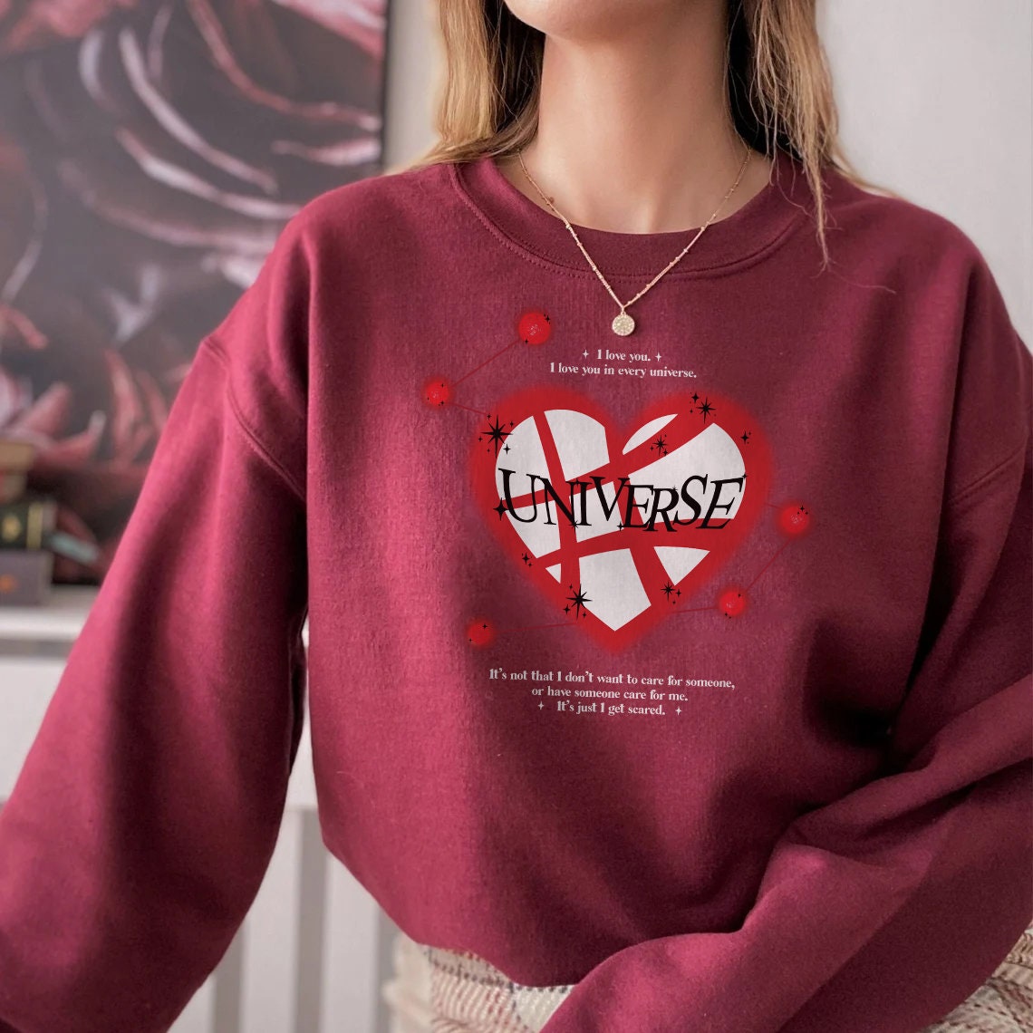 Marvel Doctor Strange Sweatshirt I Love You In Every Universe, It's Just I Get Scared Stephen Strange Unisex Sweatshirt Marvel Doctor Strange Sweatshirt I Love You In Every Universe, It's Just I Get Scared Stephen Strange Unisex Sweatshirt