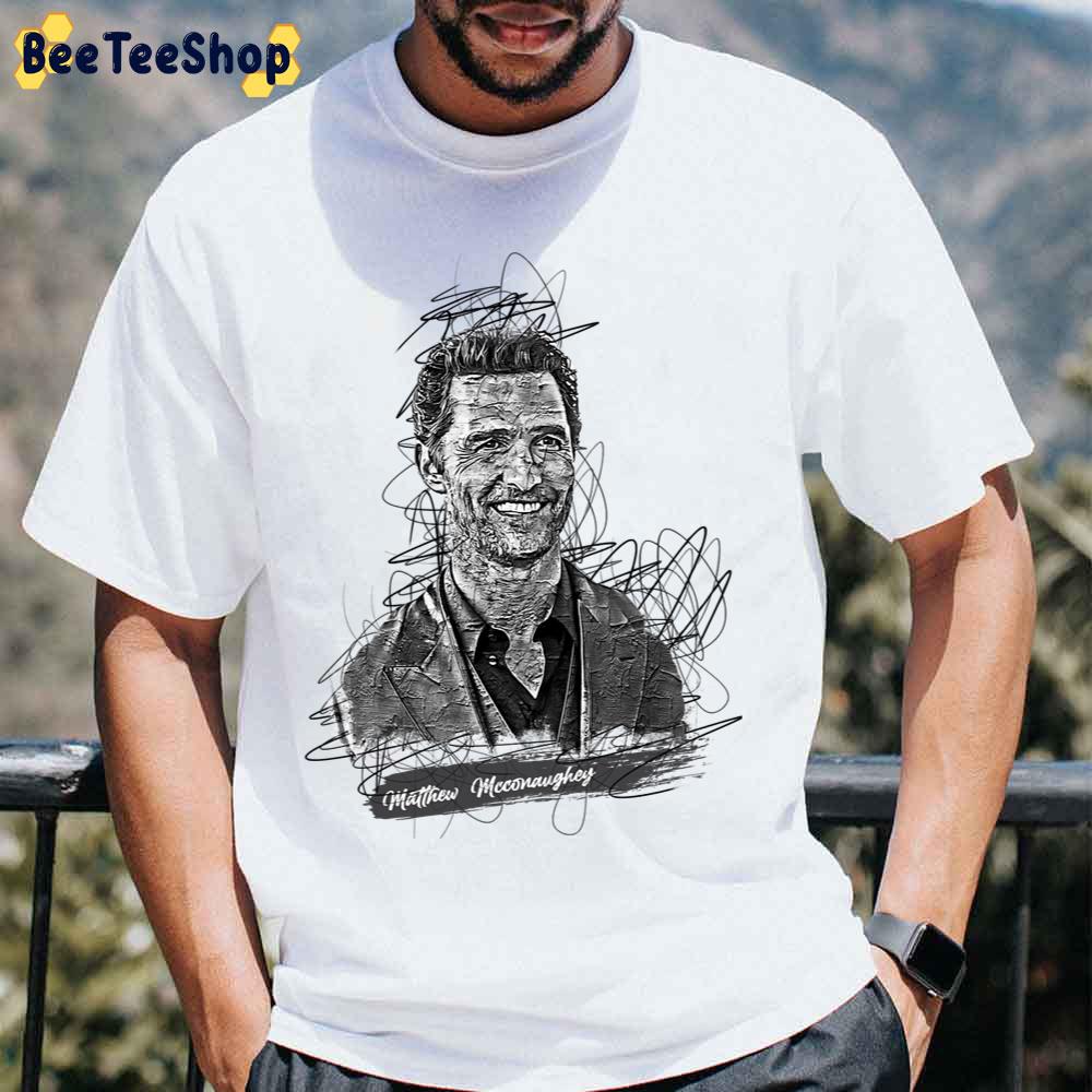 Matthew Mcconaughey Abstract Sketch Art Unisex T-Shirt Matthew Mcconaughey Abstract Sketch Art Unisex T-Shirt