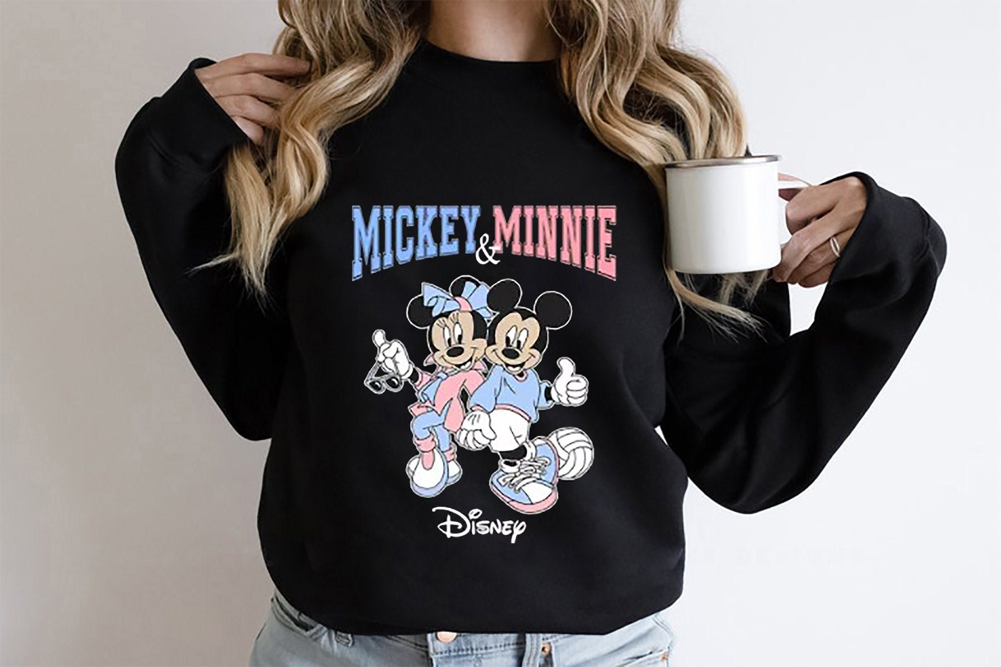 Mickey Minnie Disneyworld Couple Unisex Sweatshirt Mickey Minnie Disneyworld Couple Unisex Sweatshirt
