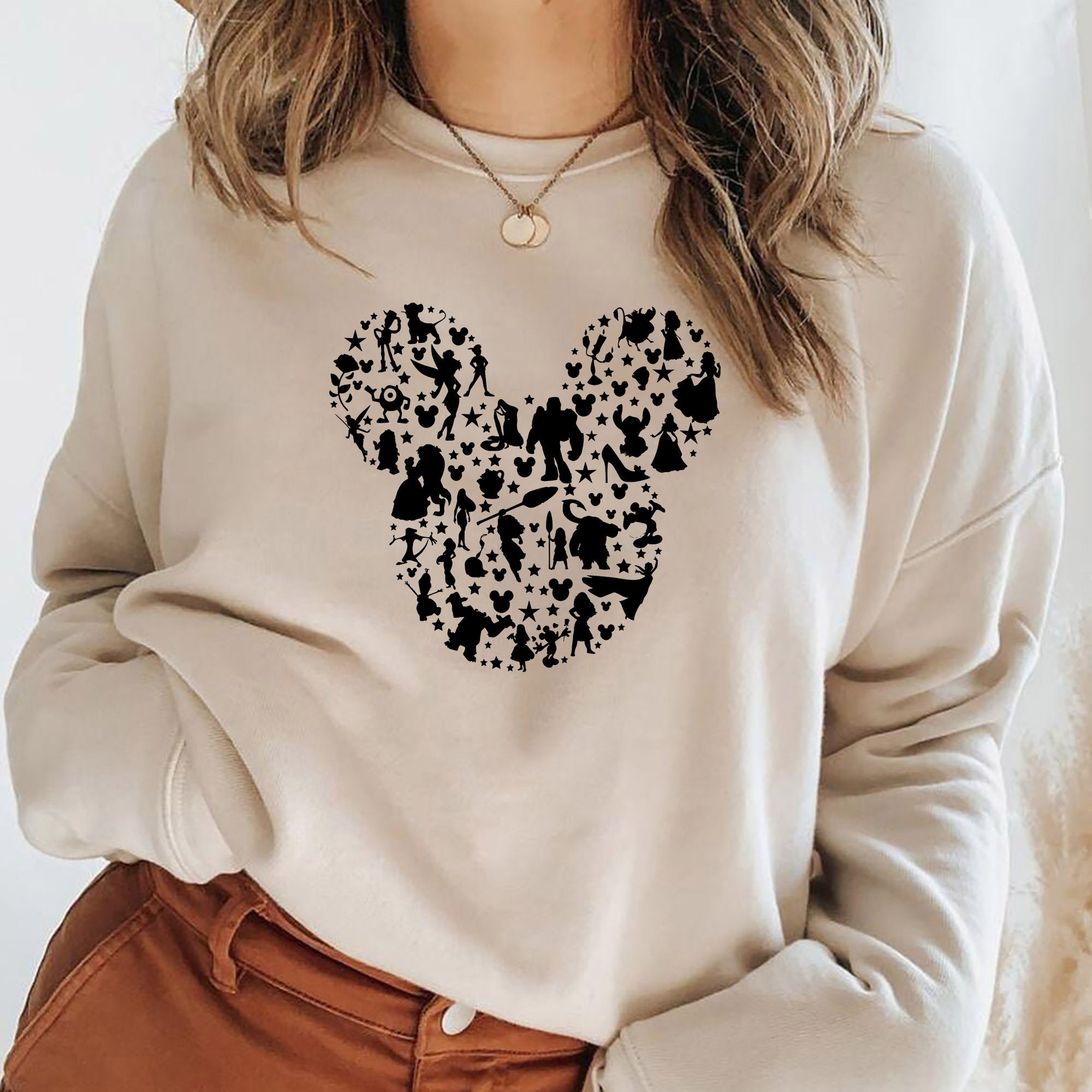 Mickey Minnie Disneyworld Unisex Sweatshirt Mickey Minnie Disneyworld Unisex Sweatshirt