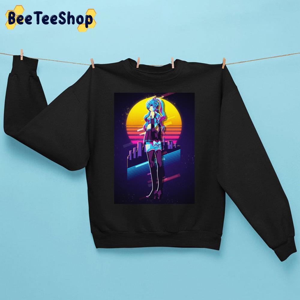 Miku School Girl Edition Retro Unisex Sweatshirt Miku School Girl Edition Retro Unisex Sweatshirt