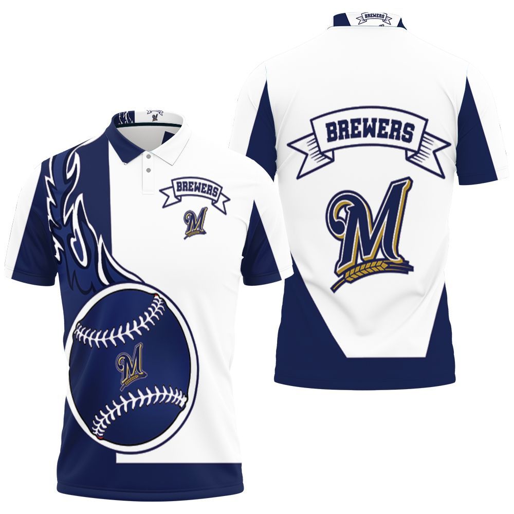 Milwaukee Brewers 3d Polo Shirt All Over Print Shirt 3d T-shirt Milwaukee Brewers 3d Polo Shirt All Over Print Shirt 3d T-shirt