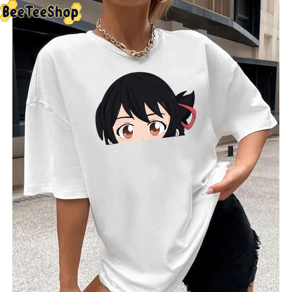 Mitsuha Miyamizu Peeker Your Name Unisex T-Shirt Mitsuha Miyamizu Peeker Your Name Unisex T-Shirt