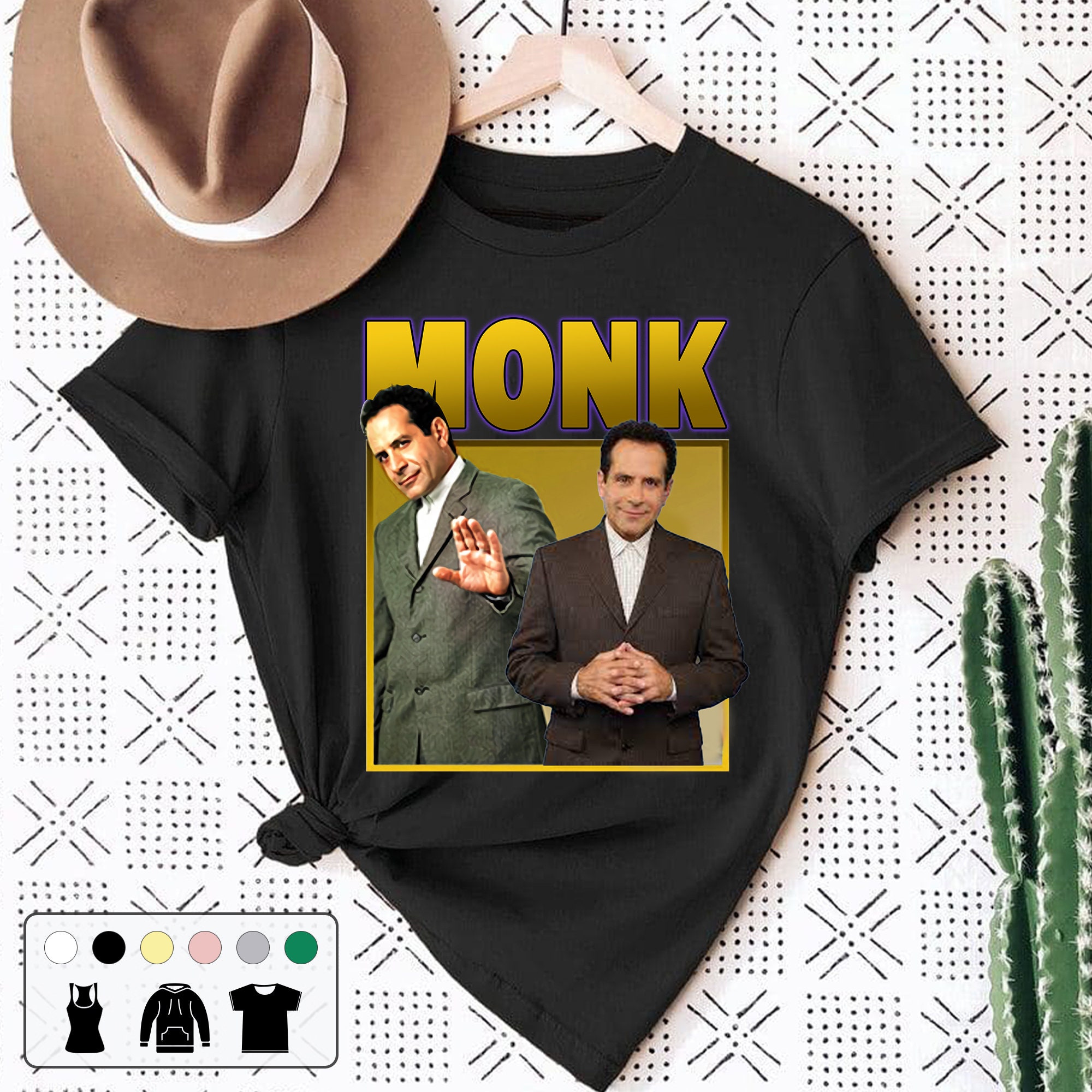 Monk Comedy Adrian Monk Vintage Funny Unisex T-Shirt Monk Comedy Adrian Monk Vintage Funny Unisex T-Shirt