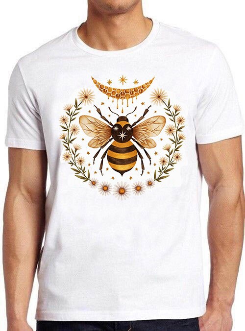 Moon Bee Vintage Art Unisex T-Shirt Moon Bee Vintage Art Unisex T-Shirt