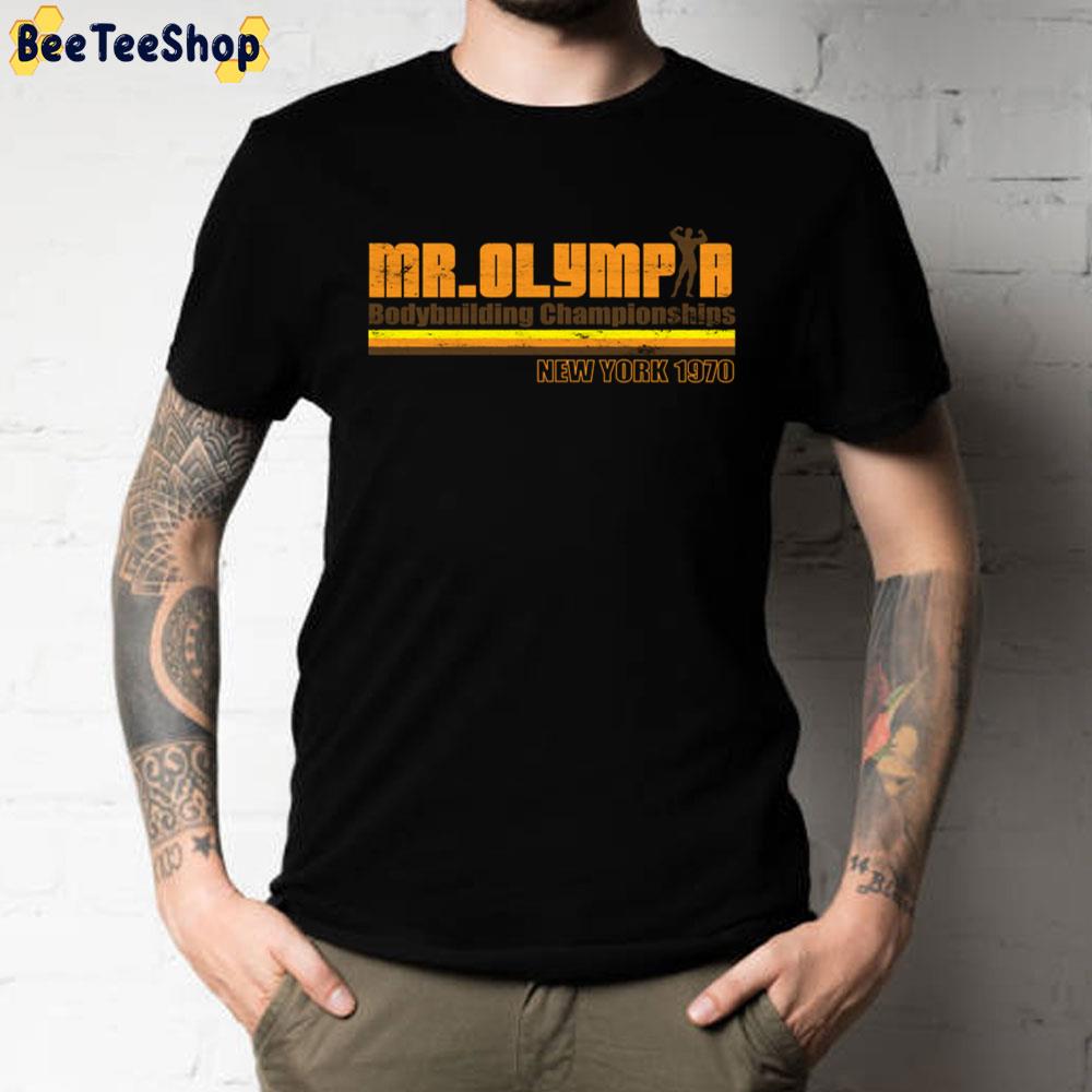 Mr. Olympia Bodybuilding Championships New York 1970 Unisex T-Shirt Mr. Olympia Bodybuilding Championships New York 1970 Unisex T-Shirt