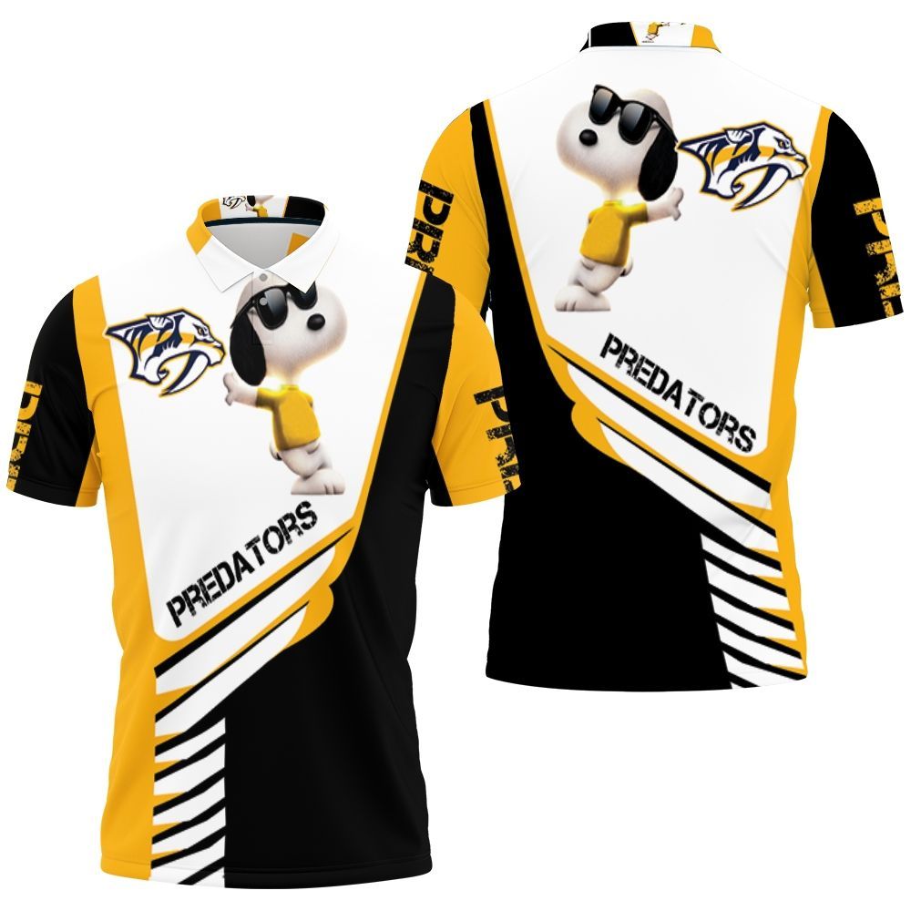 Nashville Predators Snoopy For Fans 3d Polo Shirt All Over Print Shirt 3d T-shirt Nashville Predators Snoopy For Fans 3d Polo Shirt All Over Print Shirt 3d T-shirt
