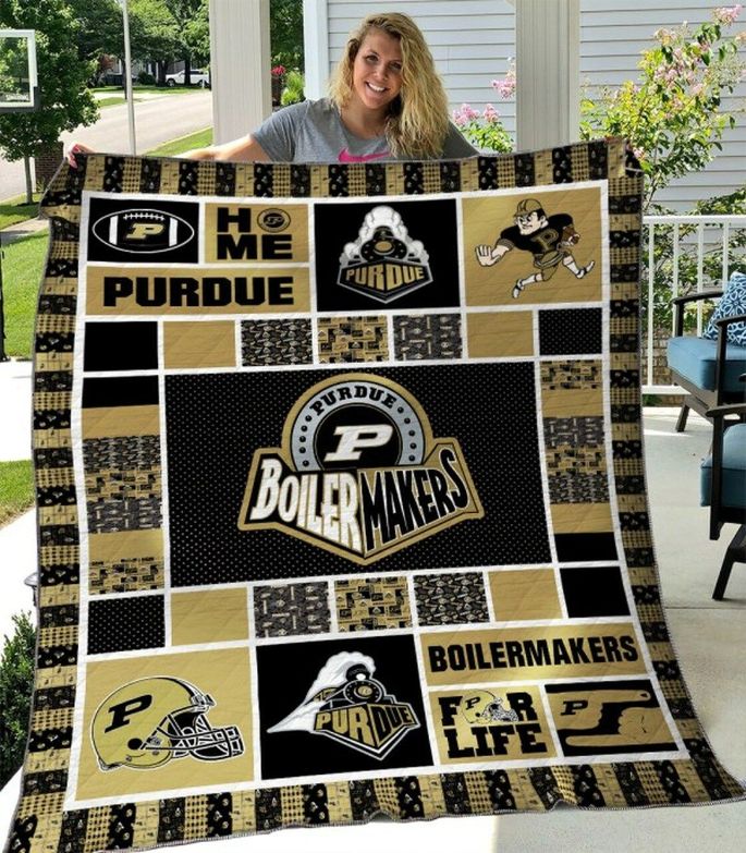 Ncaa Purdue Boilermakers Quilt Blanket #545 Ncaa Purdue Boilermakers Quilt Blanket #545