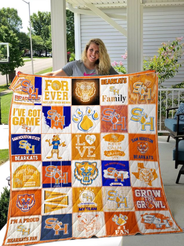 Ncaa Sam Houston State Bearkats Quilt Blanket #1575 Ncaa Sam Houston State Bearkats Quilt Blanket #1575