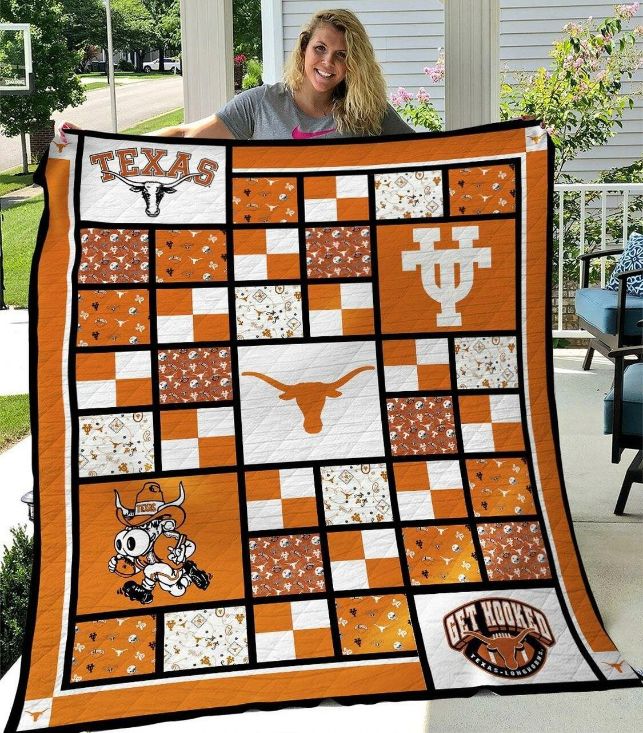 Ncaa Texas Longhorns Quilt Blanket #382 Ncaa Texas Longhorns Quilt Blanket #382