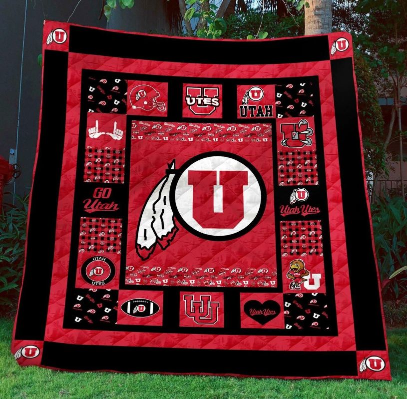 Ncaa Utah Utes Quilt Blanket #691 Ncaa Utah Utes Quilt Blanket #691