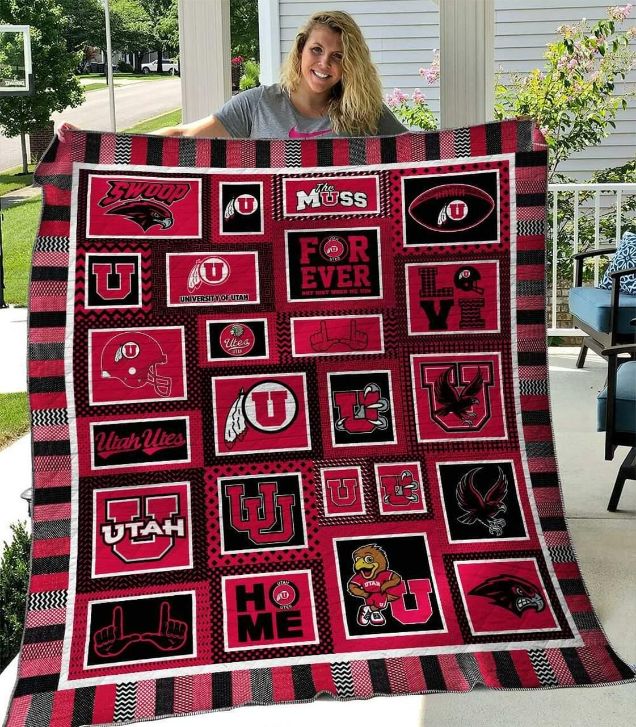 Ncaa Utah Utes Quilt Blanket #693 Ncaa Utah Utes Quilt Blanket #693