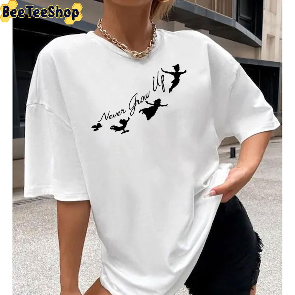 Never Grow Up Fitted Scoop Tinker Bell Unisex T-Shirt Never Grow Up Fitted Scoop Tinker Bell Unisex T-Shirt