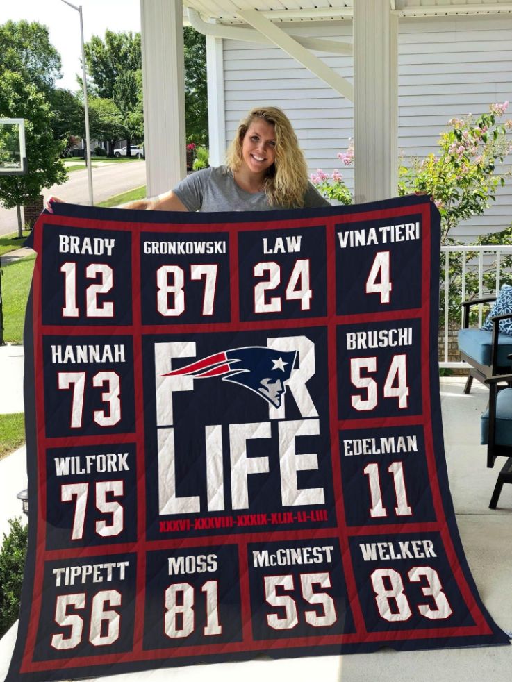 New England Patriots Quilt Blanket 06 New England Patriots Quilt Blanket 06