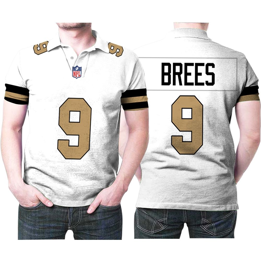 New Orleans Saints Drew Brees #9 Nfl American Football Team Logo Color Rush Custom 3d Designed Allover Gift For Saints Fans Polo Shirt New Orleans Saints Drew Brees #9 Nfl American Football Team Logo Color Rush Custom 3d Designed Allover Gift For Saints Fans Polo Shirt