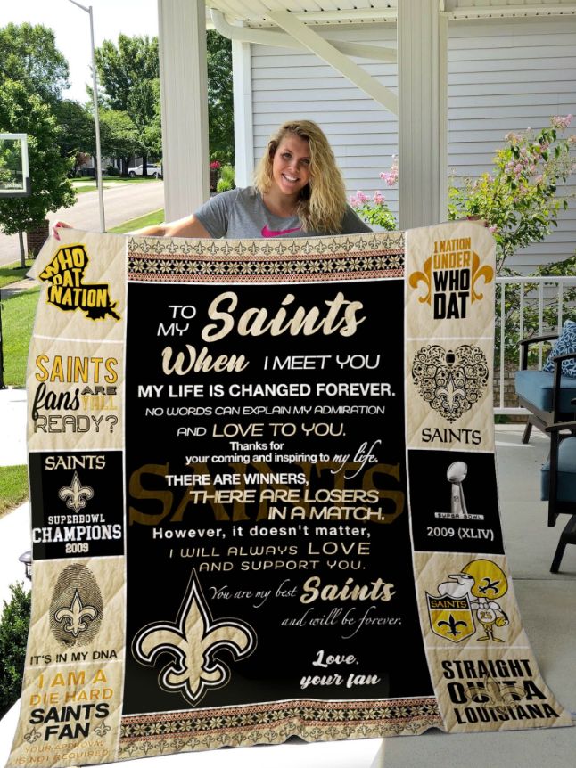 New Orleans Saints - To My Son Quilt Blanket New Orleans Saints - To My Son Quilt Blanket
