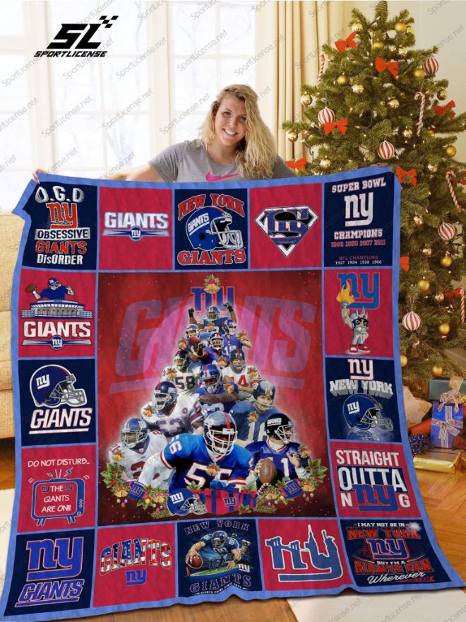 New York Giants Tree Quilt Blanket New York Giants Tree Quilt Blanket