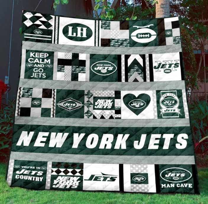 New York Jets Quilt Blanket 05 New York Jets Quilt Blanket 05