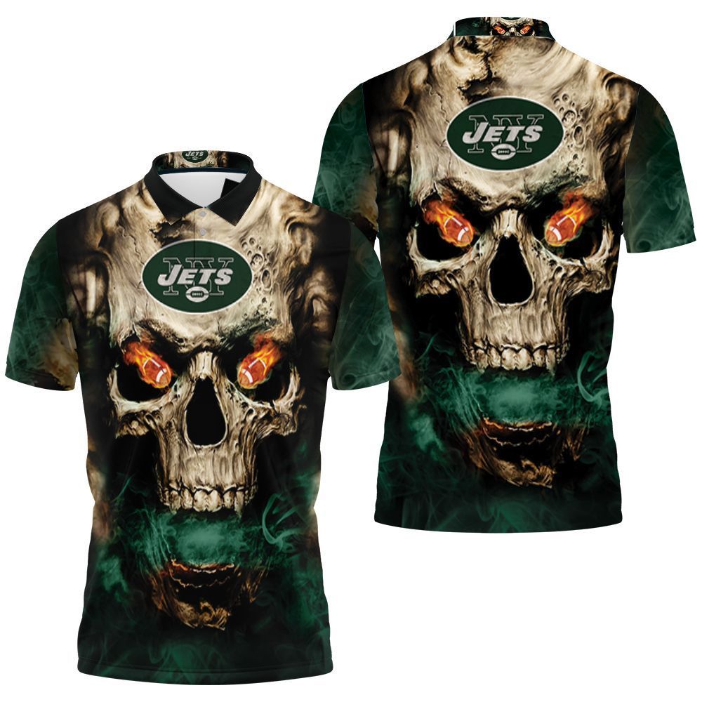 New York Jets Skull Fire 3d Polo Shirt Jersey All Over Print Shirt 3d T-shirt New York Jets Skull Fire 3d Polo Shirt Jersey All Over Print Shirt 3d T-shirt