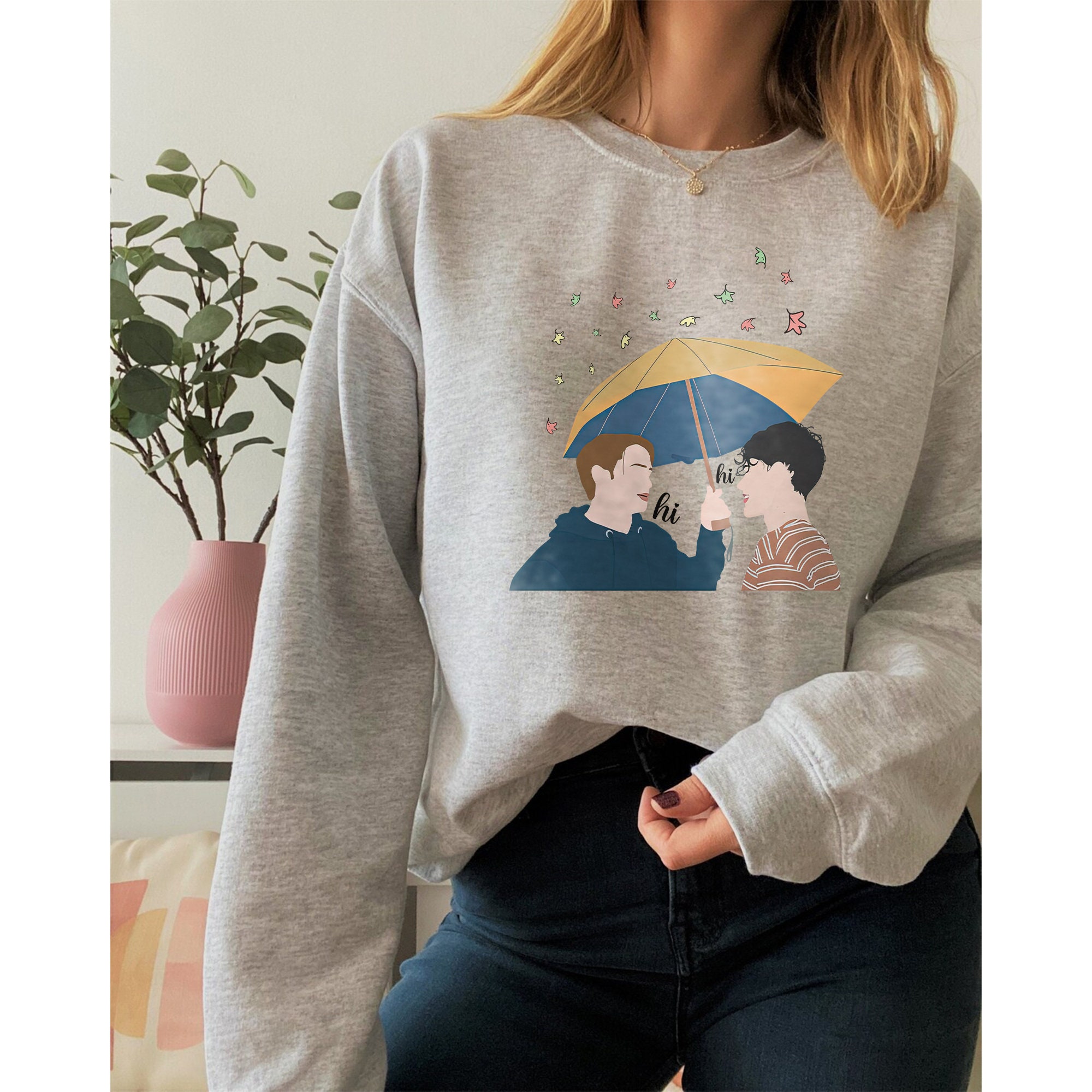 Nick Spring And Charlie Nelson Hi Hi Heartstopper Lgbt Unisex Sweatshirt Nick Spring And Charlie Nelson Hi Hi Heartstopper Lgbt Unisex Sweatshirt