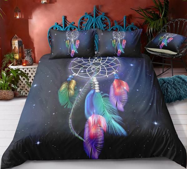 Night Feather Dreamcatcher Cotton Bedding Sets Night Feather Dreamcatcher Cotton Bedding Sets