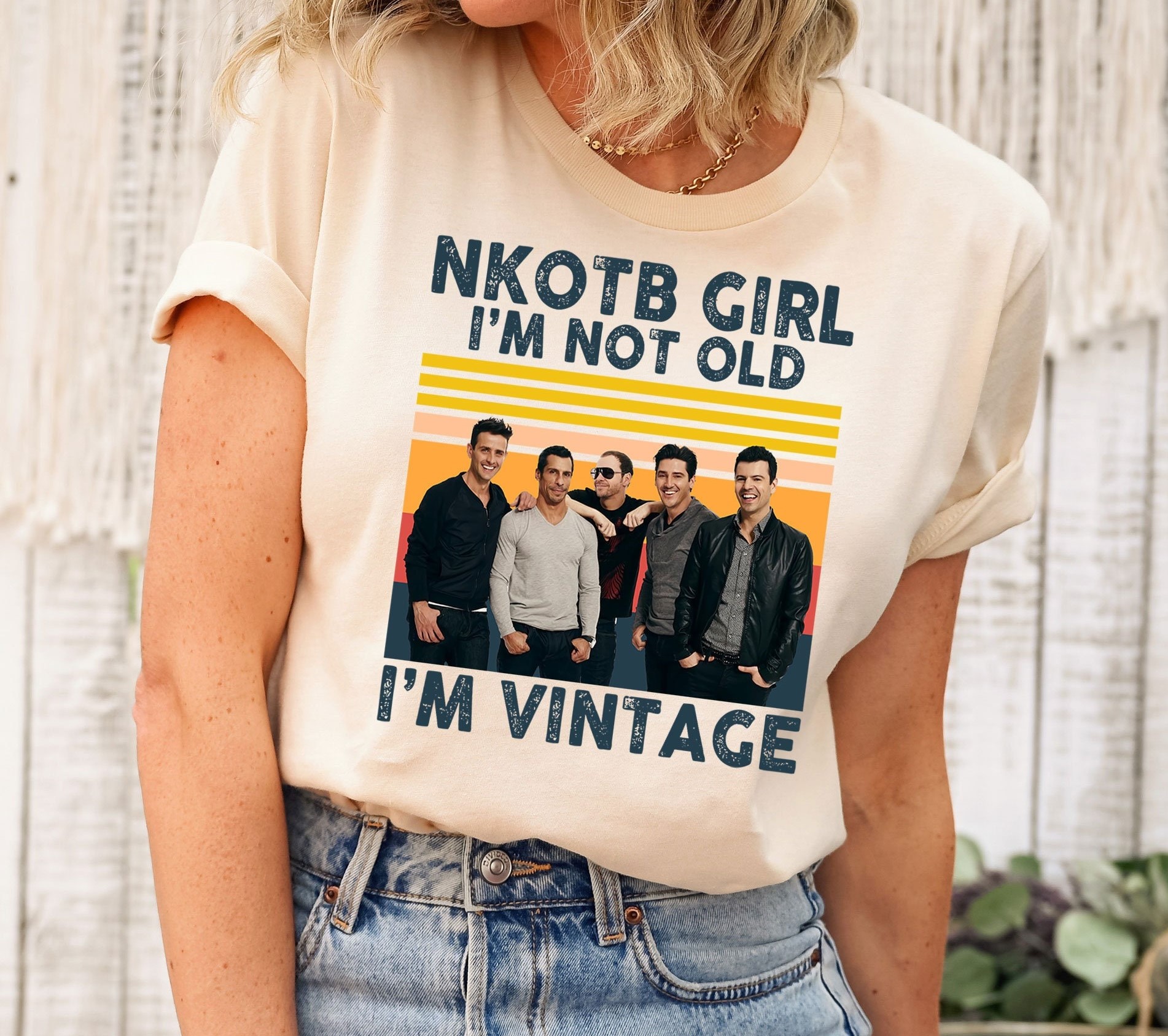 NKOTB Girl I'm Not Old I'm Vintage New Kids On The Block Unisex T-Shirt NKOTB Girl I'm Not Old I'm Vintage New Kids On The Block Unisex T-Shirt