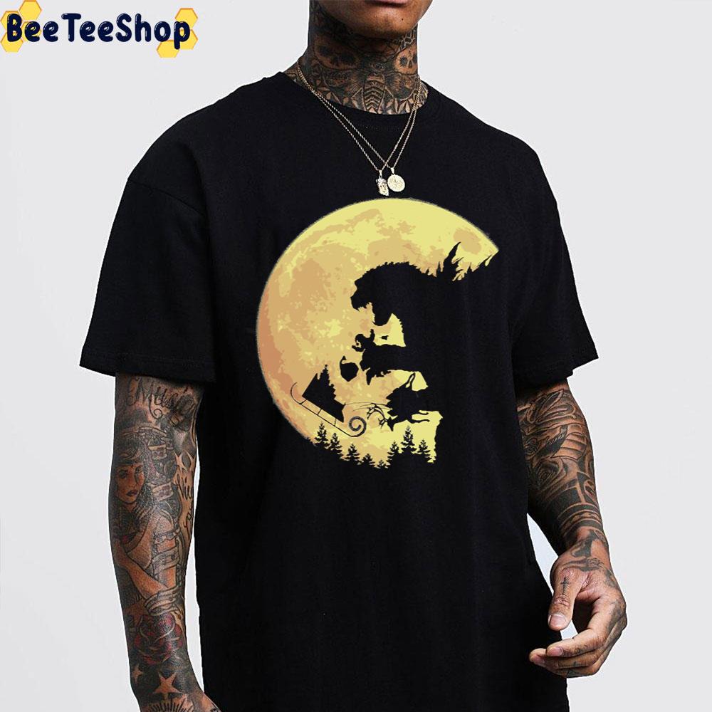 Noh Noh Noh Godzilla Moon Art Unisex T-Shirt Noh Noh Noh Godzilla Moon Art Unisex T-Shirt
