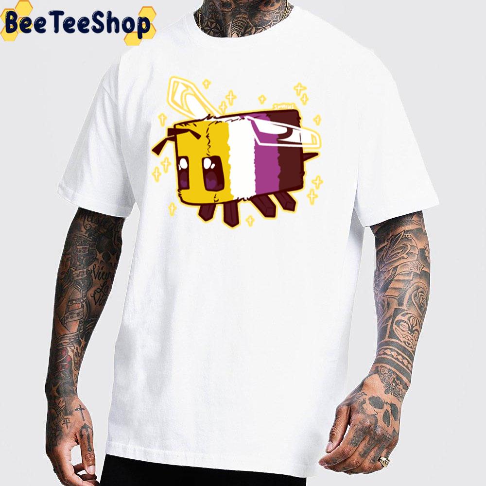 Non-Binary Pride Minecraft Bee Unisex T-Shirt Non-Binary Pride Minecraft Bee Unisex T-Shirt