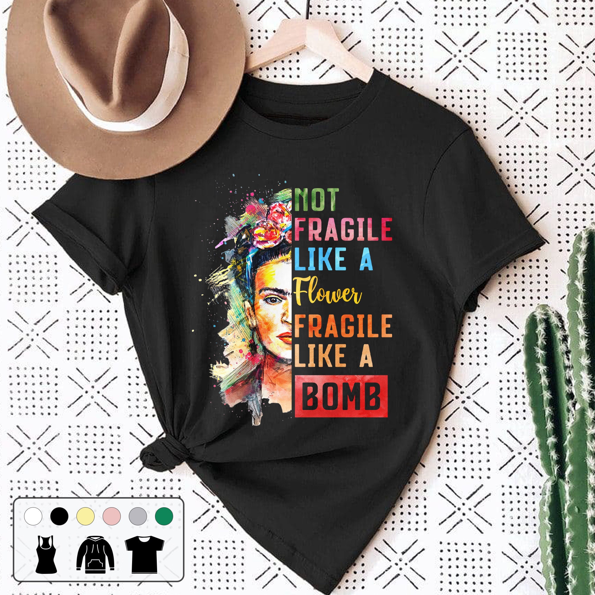 Not Fragile Like A Flower Fragile Like A Bomb Vintage Unisex T-Shirt Not Fragile Like A Flower Fragile Like A Bomb Vintage Unisex T-Shirt