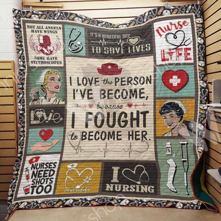 Nurse Life I Fought To Become Her Quilt Blanket Great Customized Gifts For Perfect Gift For Nurse Nurse Life I Fought To Become Her Quilt Blanket Great Customized Gifts For Perfect Gift For Nurse