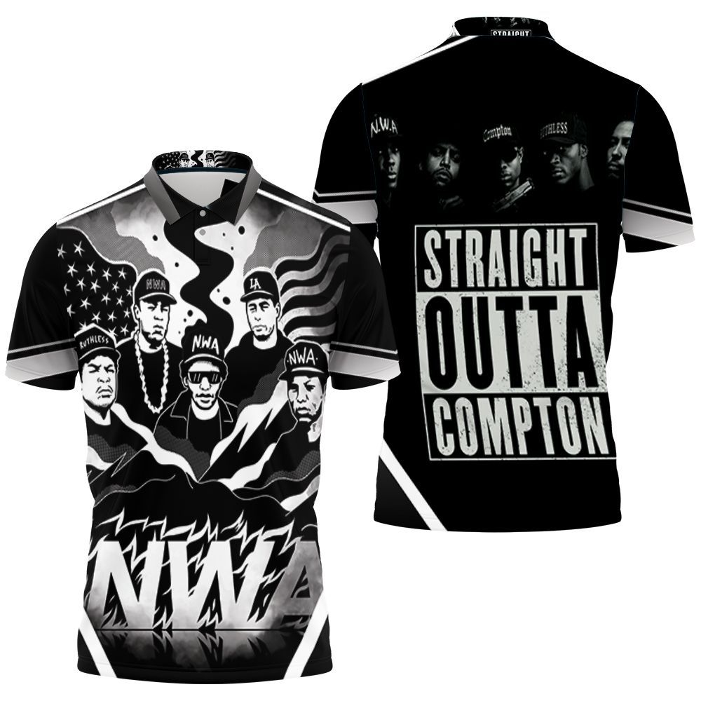 N.w.a. Group Members Black And White Graffiti Style Polo Shirt All Over Print Shirt 3d T-shirt N.w.a. Group Members Black And White Graffiti Style Polo Shirt All Over Print Shirt 3d T-shirt
