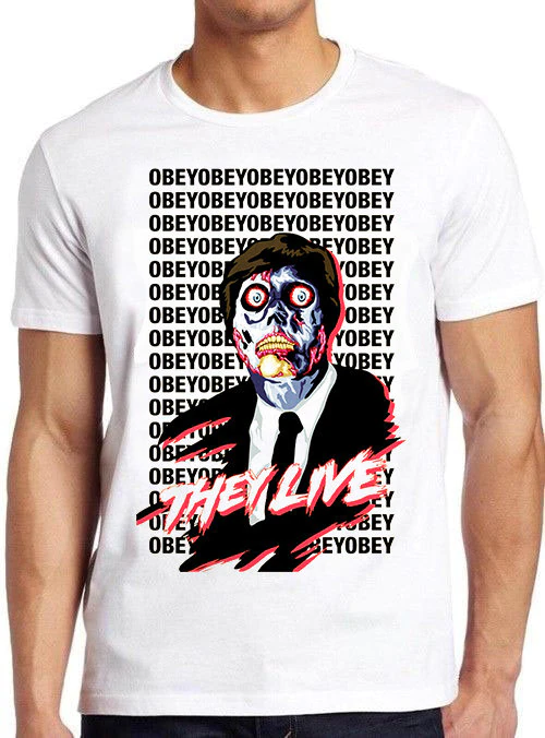 Obey Cult Sci Fi Thiriller They Live 80s Film Movie Unisex T-Shirt Obey Cult Sci Fi Thiriller They Live 80s Film Movie Unisex T-Shirt