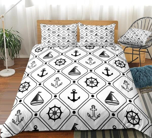 Ocean Nautical Cotton Bedding Sets Ocean Nautical Cotton Bedding Sets