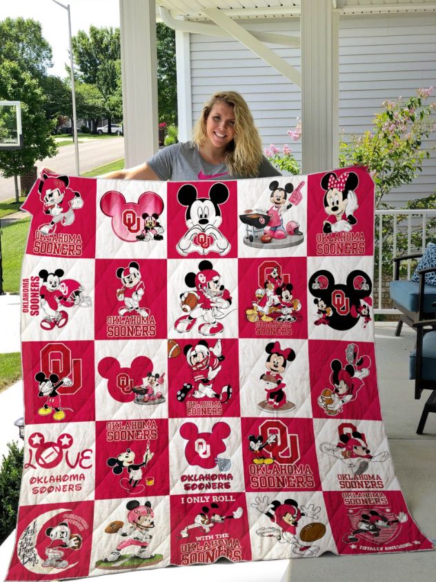 Oklahoma Sooner Mickey Quilt Blanket Quilt Blanket Great Customized Gifts For Perfect Gifts For Mickey Lover Oklahoma Sooner Mickey Quilt Blanket Quilt Blanket Great Customized Gifts For Perfect Gifts For Mickey Lover