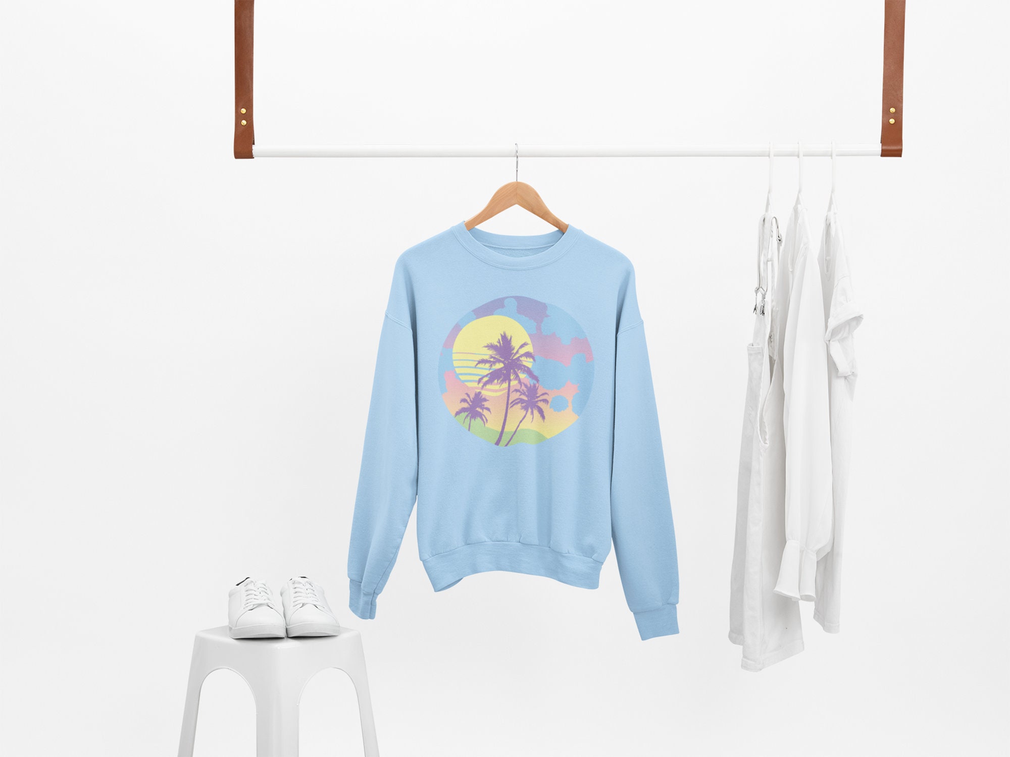 Pastel 90's Vaporwave Retrowave Unisex Sweatshirt Pastel 90's Vaporwave Retrowave Unisex Sweatshirt