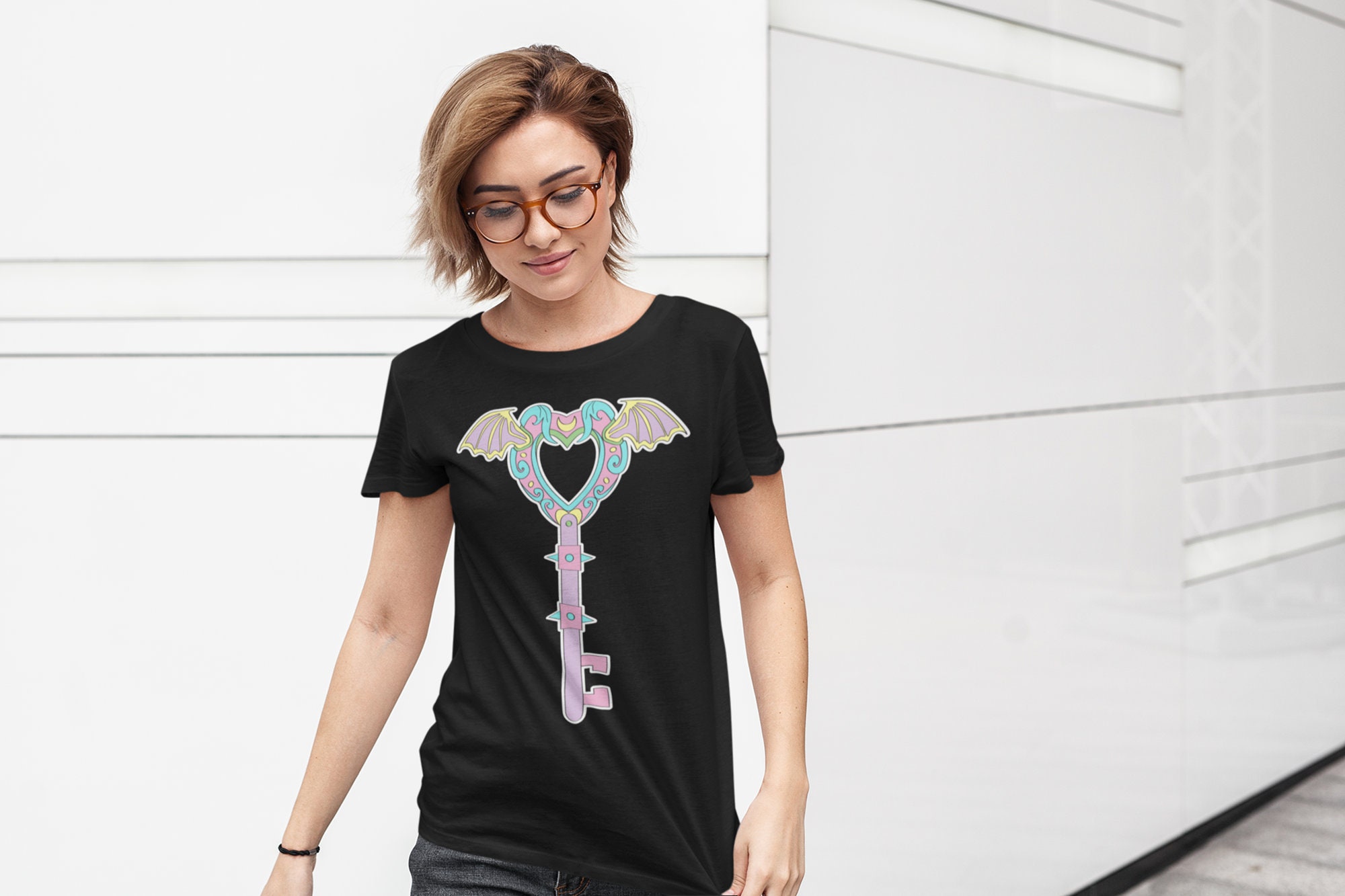 Pastel Goth Gothic Key Unisex T-Shirt Pastel Goth Gothic Key Unisex T-Shirt