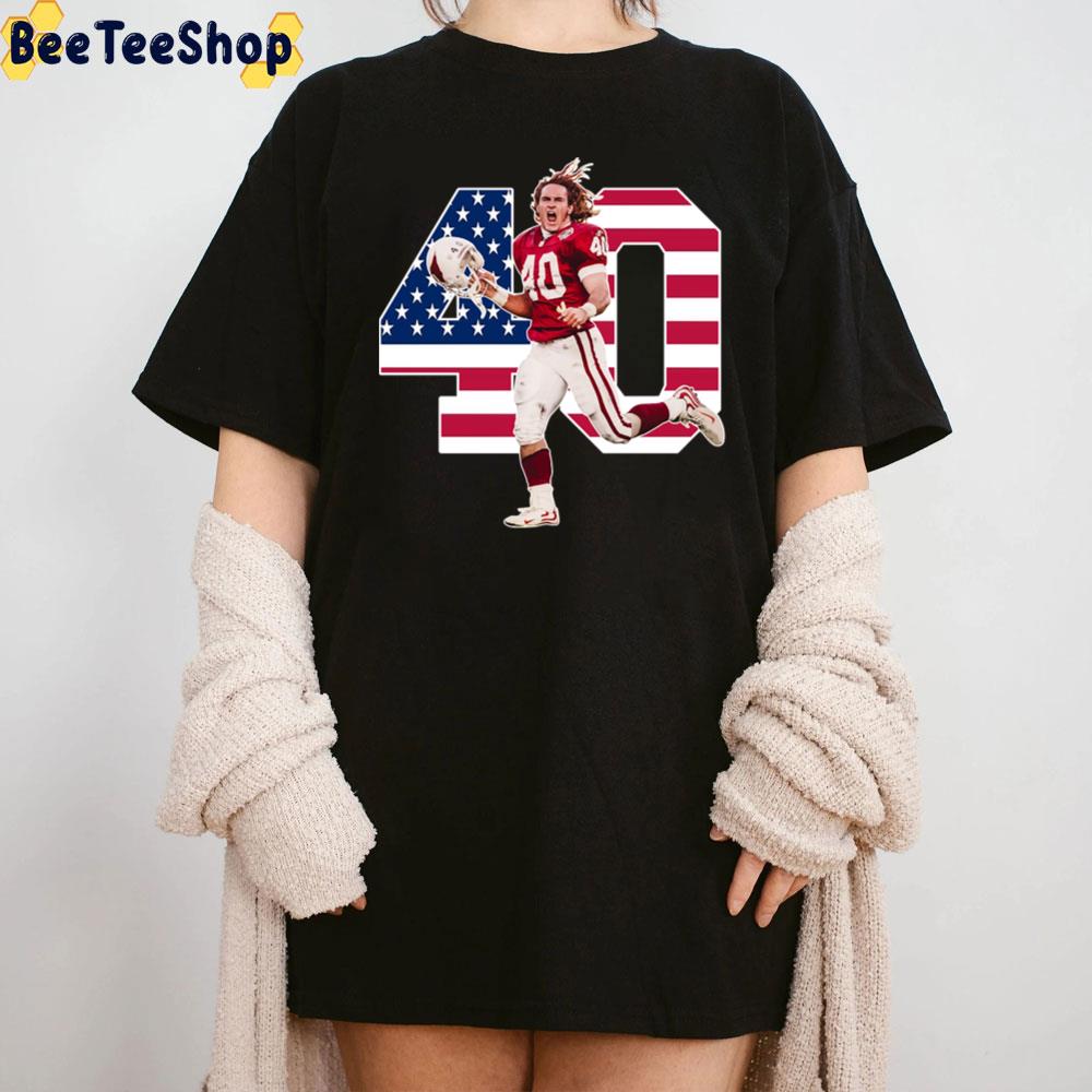 Pat Tillman Arizona 40 American Flag Football Unisex T-Shirt Pat Tillman Arizona 40 American Flag Football Unisex T-Shirt