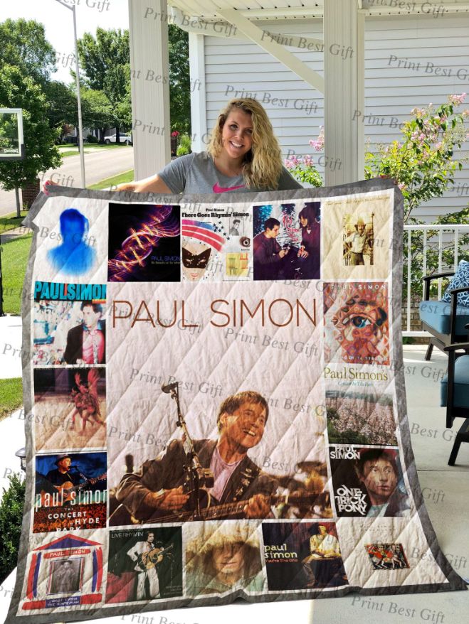 Paul Simon Poster Quilt Blanket Paul Simon Poster Quilt Blanket