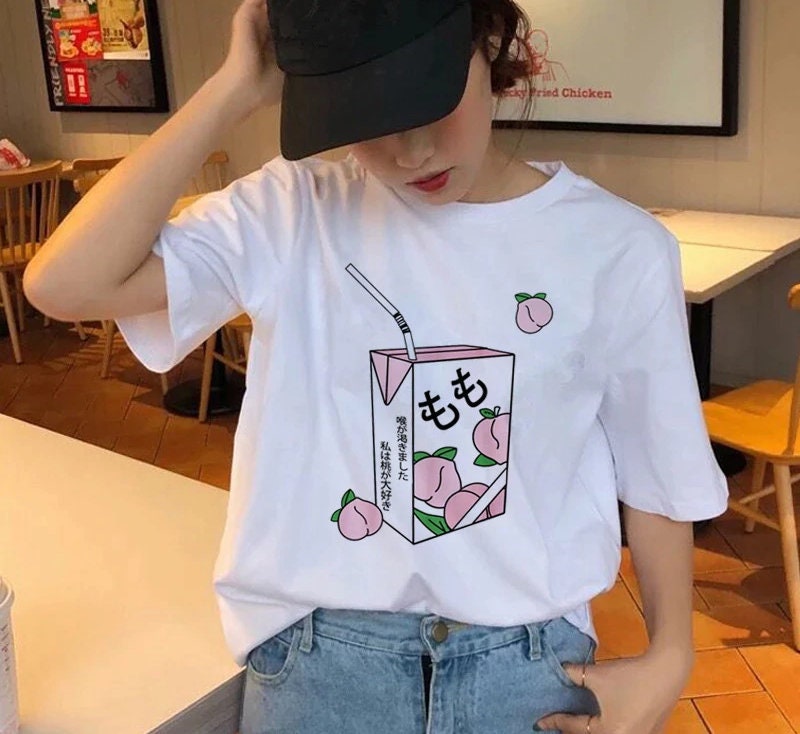 Peach Milk Japan Style Unisex T-Shirt Peach Milk Japan Style Unisex T-Shirt