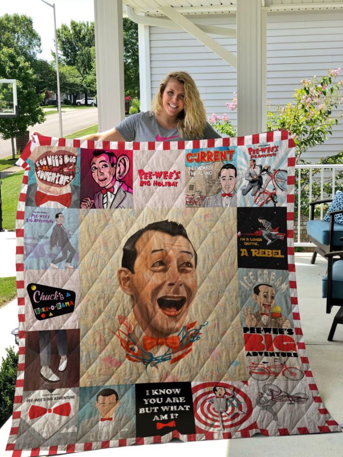 Pee-Wee Herman Funny Poster Quilt Blanket Pee-Wee Herman Funny Poster Quilt Blanket