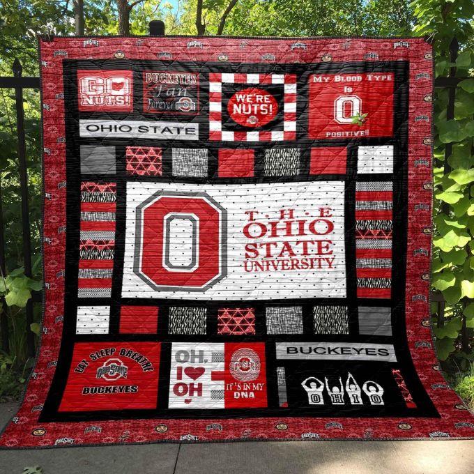 Personalized Custom The Ohio State University All Season Plus Size Quilt Blanket Personalized Custom The Ohio State University All Season Plus Size Quilt Blanket
