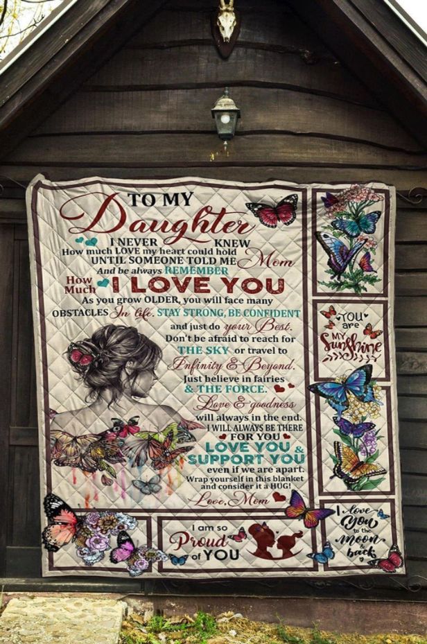Personalized To My Daughter From Mom Remember How Much I Love Your Quilt Blanket Great Customized Gifts For Personalized To My Daughter From Mom Remember How Much I Love Your Quilt Blanket Great Customized Gifts For