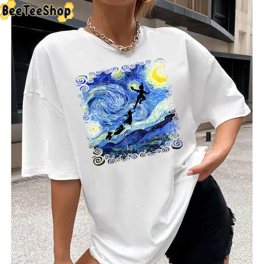 Peter Pan Starry Night Tinker Bell Unisex T-Shirt Peter Pan Starry Night Tinker Bell Unisex T-Shirt