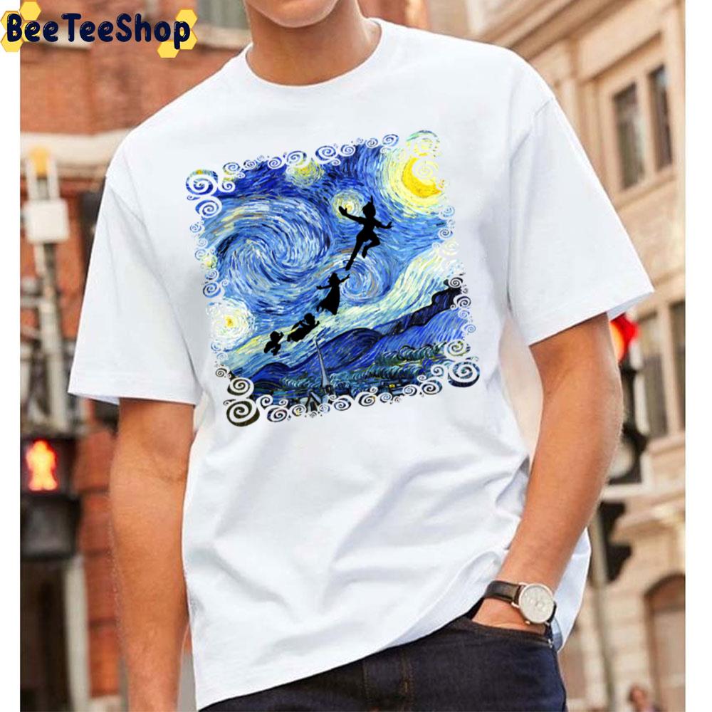 Peter Pan Starry Night Tinker Bell Unisex T-Shirt Peter Pan Starry Night Tinker Bell Unisex T-Shirt